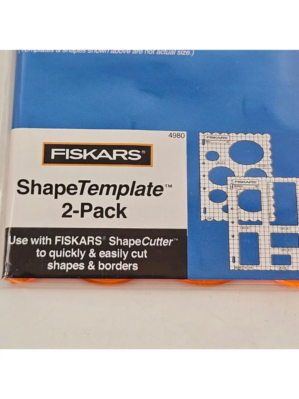 Fiskars Shape Template 2 Pack Ovals Rectangles Scrapbooking Card Making NIP